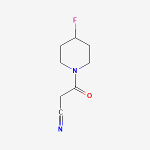 molecular formula C8H11FN2O B1489221 3-(4-Fluoropiperidin-1-yl)-3-oxopropanenitrile CAS No. 2012823-95-7