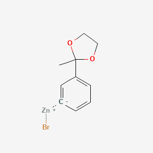 (3-(2-Methyl-1,3-dioxolan-2-yl)phenyl)Zinc bromide