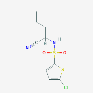 molecular formula C9H11ClN2O2S2 B14892222 5-chloro-N-(1-cyanobutyl)thiophene-2-sulfonamide 