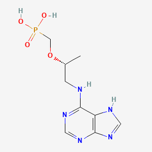 molecular formula C9H14N5O4P B14892225 (R)-(((1-((9H-Purin-6-yl)amino)propan-2-yl)oxy)methyl)phosphonic acid 