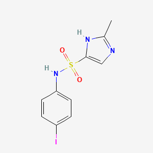 molecular formula C10H10IN3O2S B14892251 N-(4-iodophenyl)-2-methyl-1H-imidazole-5-sulfonamide 