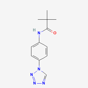 2,2-dimethyl-N-[4-(1H-1,2,3,4-tetrazol-1-yl)phenyl]propanamide