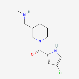 molecular formula C12H18ClN3O B14892323 (4-Chloro-1h-pyrrol-2-yl)(3-((methylamino)methyl)piperidin-1-yl)methanone 