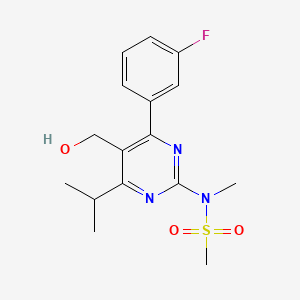 N-(4-(3-Fluorophenyl)-5-(hydroxymethyl)-6-isopropylpyrimidin-2-yl)-N-methylmethanesulfonamide