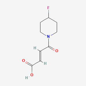 molecular formula C9H12FNO3 B1489234 (E)-4-(4-氟哌啶-1-基)-4-氧代丁-2-烯酸 CAS No. 2014608-76-3