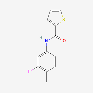 molecular formula C12H10INOS B14892353 N-(3-iodo-4-methylphenyl)thiophene-2-carboxamide 