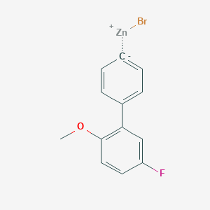 4-(3-Fluoro-6-methoxyphenyl)phenylZinc bromide