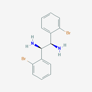 molecular formula C14H14Br2N2 B14892366 (1R,2R)-1,2-bis(2-bromophenyl)ethane-1,2-diamine 