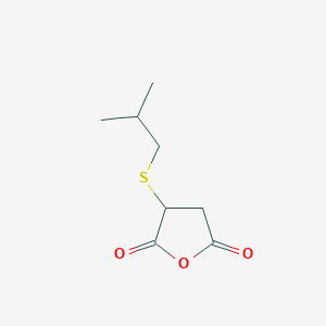 molecular formula C8H12O3S B14892371 3-(Isobutylthio)dihydrofuran-2,5-dione 