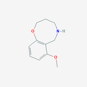 molecular formula C11H15NO2 B14892382 7-Methoxy-3,4,5,6-tetrahydro-2H-benzo[b][1,5]oxazocine 