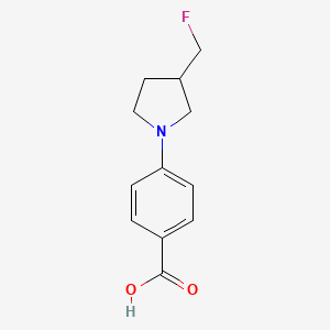 molecular formula C12H14FNO2 B1489239 4-(3-(Fluoromethyl)pyrrolidin-1-yl)benzoic acid CAS No. 2091632-02-7