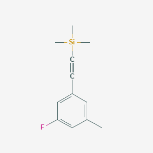 molecular formula C12H15FSi B14892398 (3-Fluoro-5-methyl-phenylethynyl)-trimethyl-silane 