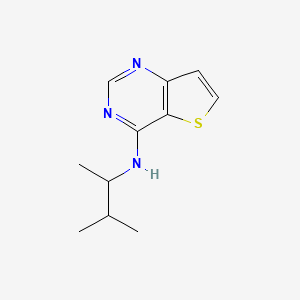 molecular formula C11H15N3S B14892409 N-(3-methylbutan-2-yl)thieno[3,2-d]pyrimidin-4-amine 