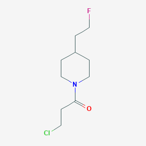 molecular formula C10H17ClFNO B1489241 3-Chloro-1-(4-(2-fluoroethyl)piperidin-1-yl)propan-1-one CAS No. 2097996-00-2