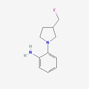 molecular formula C11H15FN2 B1489242 2-(3-(Fluoromethyl)pyrrolidin-1-yl)aniline CAS No. 2090606-49-6