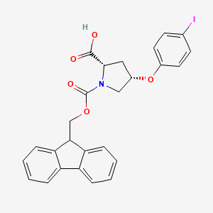 (4S)-1-Fmoc-4-(4-iodophenoxy)-L-proline