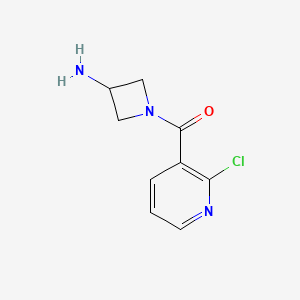 molecular formula C9H10ClN3O B1489244 (3-Aminoazetidin-1-yl)(2-chloropyridin-3-yl)methanone CAS No. 2098010-55-8