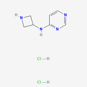 molecular formula C7H12Cl2N4 B1489247 N-(azetidin-3-yl)pyrimidin-4-amine dihydrochloride CAS No. 1949836-62-7