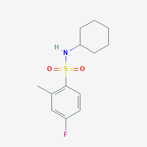 N-cyclohexyl-4-fluoro-2-methylbenzenesulfonamide