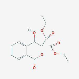 molecular formula C15H16O7 B1489249 3,3-diethyl 4-hydroxy-1-oxo-3,4-dihydro-1H-2-benzopyran-3,3-dicarboxylate CAS No. 95168-26-6