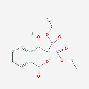 molecular formula C15H16O7 B1489249 3,3-diéthyl 4-hydroxy-1-oxo-3,4-dihydro-1H-2-benzopyran-3,3-dicarboxylate CAS No. 95168-26-6