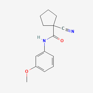 molecular formula C14H16N2O2 B14892518 1-cyano-N-(3-methoxyphenyl)cyclopentane-1-carboxamide 