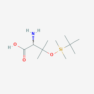 molecular formula C11H25NO3Si B14892556 (R)-2-Amino-3-((tert-butyldimethylsilyl)oxy)-3-methylbutanoic acid 