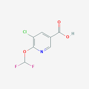 5-Chloro-6-(difluoromethoxy)nicotinic acid