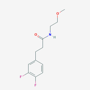 molecular formula C12H15F2NO2 B14892566 3-(3,4-difluorophenyl)-N-(2-methoxyethyl)propanamide 