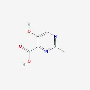 molecular formula C6H6N2O3 B1489257 5-Hydroxy-2-methylpyrimidine-4-carboxylic acid CAS No. 1504287-88-0