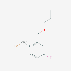 2-[(Allyloxy)methyl]-4-fluorophenylZinc bromide