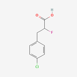 molecular formula C9H8ClFO2 B1489259 3-(4-Chlorophenyl)-2-fluoropropanoic acid CAS No. 1553989-99-3