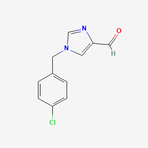 molecular formula C11H9ClN2O B1489260 1-(4-chlorobenzyl)-1H-imidazole-4-carbaldehyde CAS No. 1696937-99-1