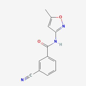 molecular formula C12H9N3O2 B14892620 3-Cyano-N-(5-methylisoxazol-3-yl)benzamide 