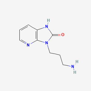 molecular formula C9H12N4O B1489265 3-(3-aminopropyl)-1,3-dihydro-2H-imidazo[4,5-b]pyridin-2-one CAS No. 1368570-61-9