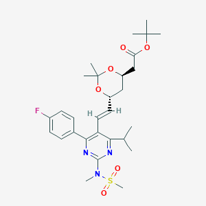 tert-Butyl 2-((4R,6R)-6-((E)-2-(4-(4-fluorophenyl)-6-isopropyl-2-(N-methylmethylsulfonamido)pyrimidin-5-yl)vinyl)-2,2-dimethyl-1,3-dioxan-4-yl)acetate