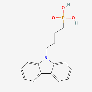 molecular formula C16H18NO3P B14892654 (4-(9H-Carbazol-9-yl)butyl)phosphonic acid CAS No. 20999-36-4