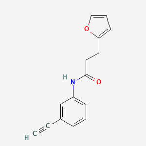 N-(3-ethynylphenyl)-3-(furan-2-yl)propanamide