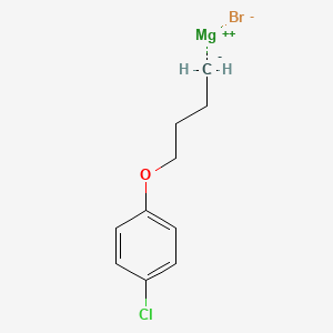 molecular formula C10H12BrClMgO B14892686 (4-(4-Chlorophenoxy)butyl)magnesium bromide 