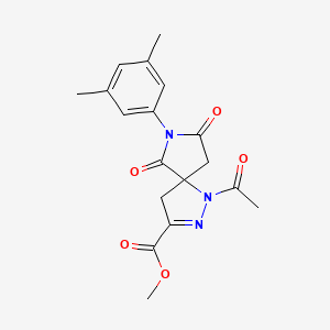 Methyl 1-acetyl-7-(3,5-dimethylphenyl)-6,8-dioxo-1,2,7-triazaspiro[4.4]non-2-ene-3-carboxylate