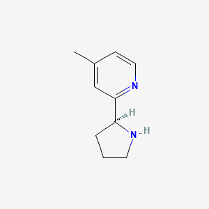 (S)-4-methyl-2-(pyrrolidin-2-yl)pyridine