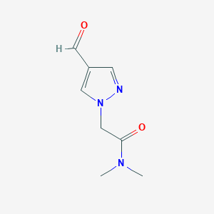molecular formula C8H11N3O2 B1489271 2-(4-formyl-1H-pyrazol-1-yl)-N,N-dimethylacetamide CAS No. 1216034-55-7