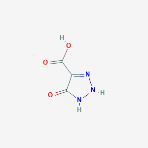 molecular formula C3H3N3O3 B14892715 5-Hydroxy-1H-1,2,3-triazole-4-carboxylic acid 