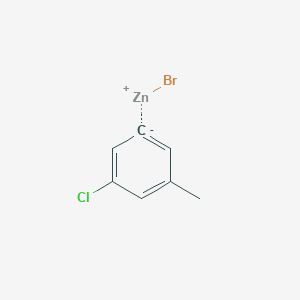 molecular formula C7H6BrClZn B14892728 3-Chloro-5-methylphenylZinc bromide 