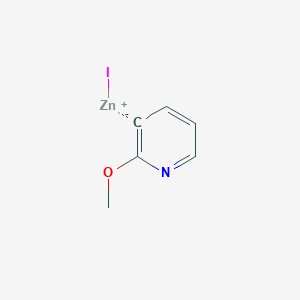 molecular formula C6H6INOZn B14892746 2-Methoxypyridin-3-ylZinc iodide 