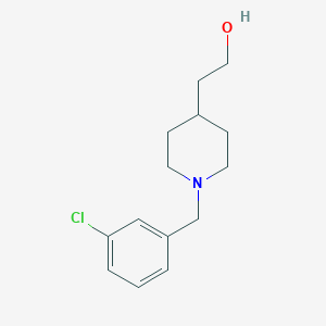 molecular formula C14H20ClNO B1489275 2-(1-(3-Chlorobenzyl)piperidin-4-yl)ethan-1-ol CAS No. 1545823-78-6