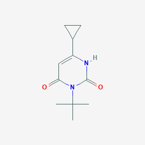 molecular formula C11H16N2O2 B1489276 3-Tert-butyl-6-cyclopropyl-1,2,3,4-tetrahydropyrimidine-2,4-dione CAS No. 1546451-08-4