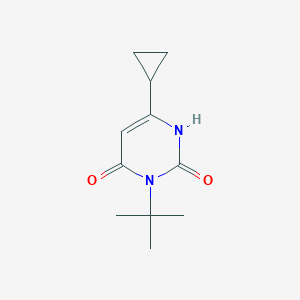 molecular formula C11H16N2O2 B1489276 3-叔丁基-6-环丙基-1,2,3,4-四氢嘧啶-2,4-二酮 CAS No. 1546451-08-4