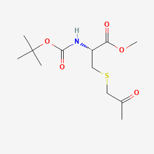 molecular formula C12H21NO5S B14892812 Methyl N-(tert-butoxycarbonyl)-S-(2-oxopropyl)-L-cysteinate 