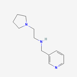 molecular formula C12H19N3 B14892844 n-(Pyridin-3-ylmethyl)-2-(pyrrolidin-1-yl)ethan-1-amine 